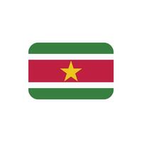 Suriname flag icon vector