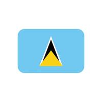 Saint lucia flag icon vector