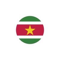 Suriname flag icon vector