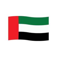 unido árabe emiratos bandera icono vector