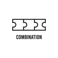 combination icon vector