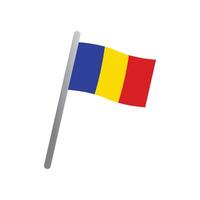 Rumania bandera icono vector