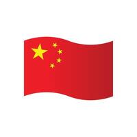 chinese flag icon vector