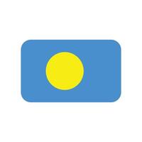 Palau flag icon vector