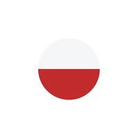 poland flag icon vector