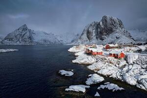 Hamnoy fishing village on Lofoten Islands, Norway photo