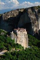 Monastery of Rousanou in Meteora in Greece photo