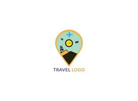 vector logo diseño plantillas para mapa punto con aerolíneas, avión Entradas, viaje agencias - aviones y emblemas