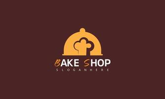 Bakery and Cake Vintage Logo Design Vector Template