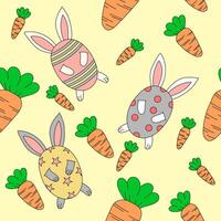 seamless pattern with Easter egg day theme vector