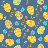 seamless pattern with Easter egg day theme vector