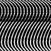 Black and white abstract wavy lines in seamless pattern vector