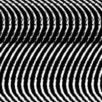 Black and white abstract wavy lines in seamless pattern vector