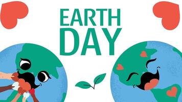 International Mother Earth Day graphic banner. Environmental and sustainability background. vector