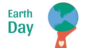 International Mother Earth Day graphic banner. Environmental and sustainability illustration. Background image for poster, cover vector