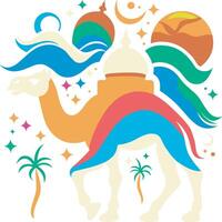 Colourful Camel Creations vector