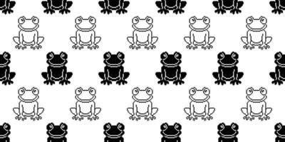 pixel art frog seamless pattern vector