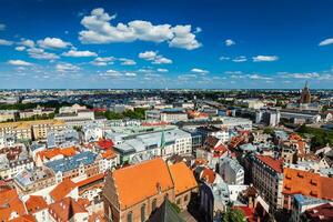 Aerial view of Riga, Latvia photo