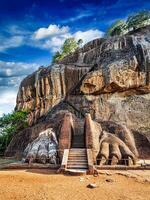 Lion paws pathway on Sigiriya rock, Sri Lanka photo
