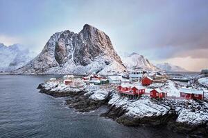 Hamnoy fishing village on Lofoten Islands, Norway photo