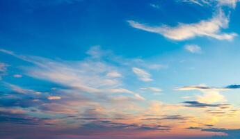 Evening sky with clouds photo