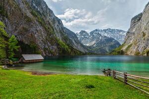 Obersee lake. Bavaria, Germany photo