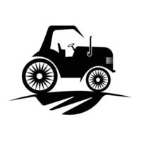 Modern Farm Tractor Vector art Icons, and Graphics