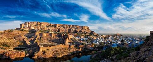 Fortaleza de Mehrangarh, Jodhpur, Rajastán, India foto