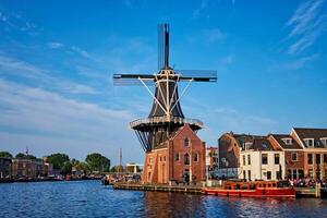 Panorama of Harlem, Netherlands photo