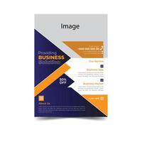 Business flyer design template vector