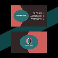 Professional business card template vector eps