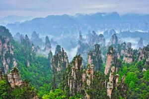 zhangjiajie montañas, China foto