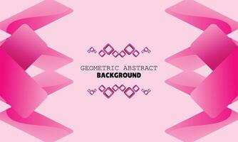 modern geometric background abstract design pink color vector