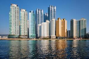 Marine city skyscrapers in Busan, South Korea photo