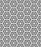 Black and white seamless abstract pattern. Background and backdrop. Grayscale ornamental design. vector