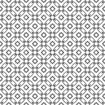 Black and white seamless abstract pattern. Background and backdrop. Grayscale ornamental design. vector