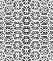 Black and white seamless abstract pattern. Background and backdrop. Grayscale ornamental design. vector