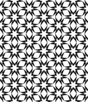 Black and white seamless abstract pattern. Background and backdrop. Grayscale ornamental design. vector