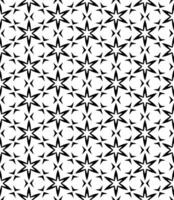 Black and white seamless abstract pattern. Background and backdrop. Grayscale ornamental design. vector