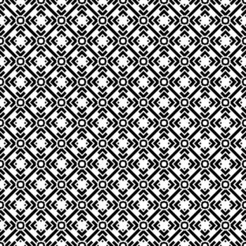 Black and white seamless abstract pattern. Background and backdrop. Grayscale ornamental design. vector