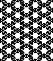 Black and white seamless abstract pattern. Background and backdrop. Grayscale ornamental design. vector