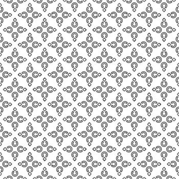 patrón abstracto sin costuras en blanco y negro. fondo y telón de fondo. diseño ornamental en escala de grises. vector