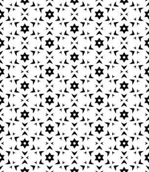 patrón abstracto sin costuras en blanco y negro. fondo y telón de fondo. diseño ornamental en escala de grises. vector