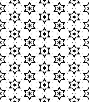 patrón abstracto sin costuras en blanco y negro. fondo y telón de fondo. diseño ornamental en escala de grises. vector