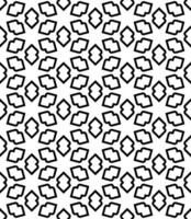 Black and white seamless abstract pattern. Background and backdrop. Grayscale ornamental design. vector