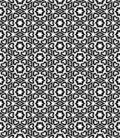 Black and white seamless abstract pattern. Background and backdrop. Grayscale ornamental design. vector