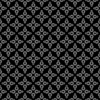 Black and white seamless abstract pattern. Background and backdrop. Grayscale ornamental design. vector