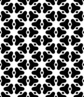 Black and white seamless abstract pattern. Background and backdrop. Grayscale ornamental design. vector