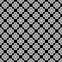Black and white seamless abstract pattern. Background and backdrop. Grayscale ornamental design. vector