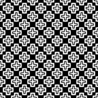 Black and white seamless abstract pattern. Background and backdrop. Grayscale ornamental design. vector